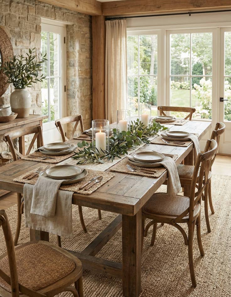 Detail image of 1' 2 x 10'  Hand Braided Jute Table Runner Rug