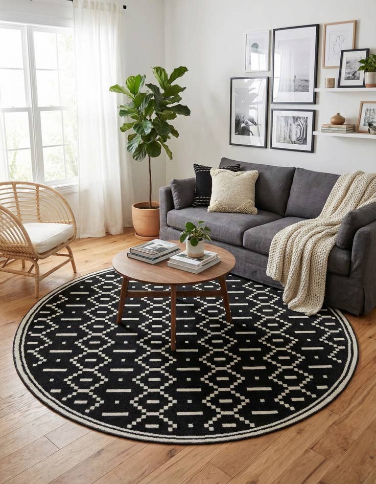 Detail image of 7' 10 x 7' 10 Oslo Round Rug