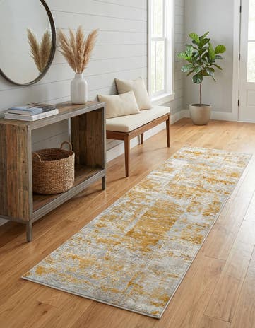 Yellow Finsbury Runner Rug