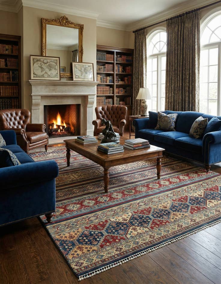 Detail image of 8' 9 x 11' 10  Hand Knotted Ariana Ziegler Rug