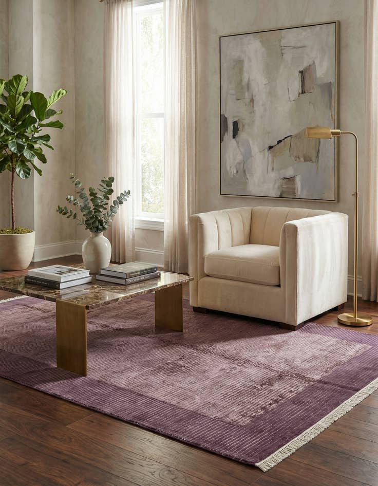 Detail image of 5' 7 x 7' 11  Hand Knotted Darya Wool Rug