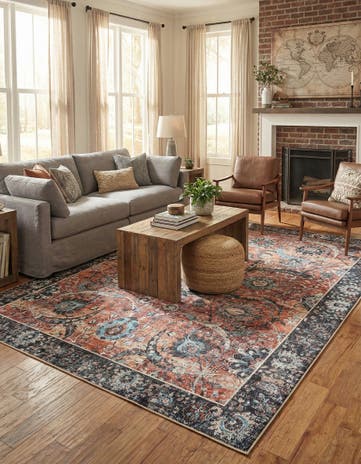 8' 4 x 12' Washable Timeless Rug