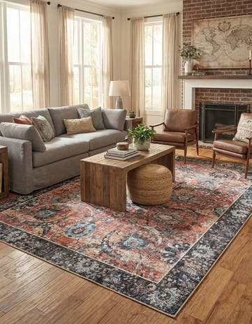 8' 4 x 12' Washable Timeless Rug