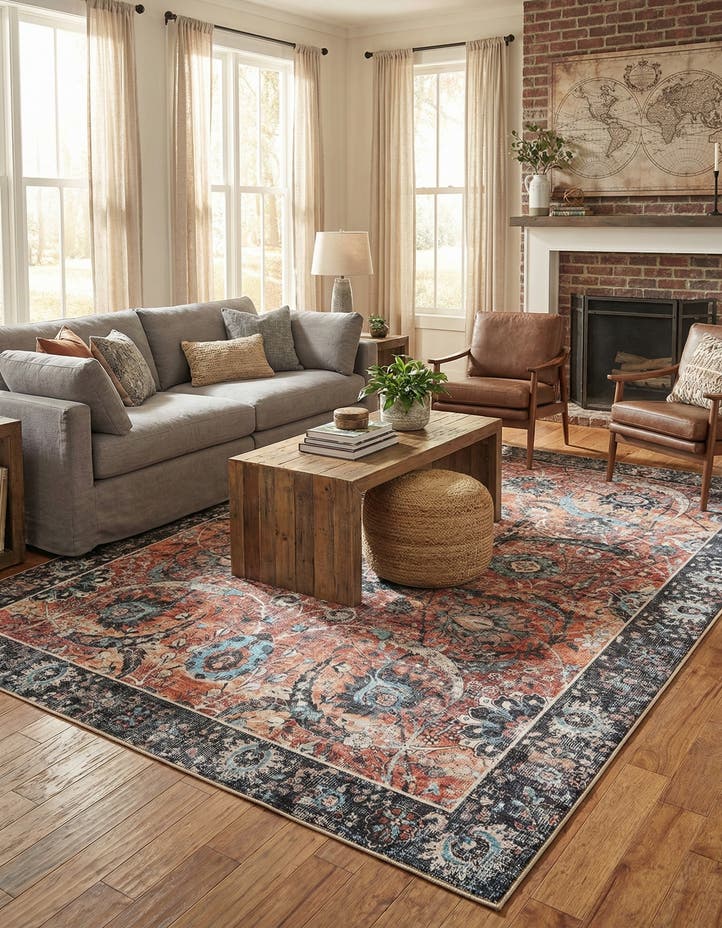 8' 4 x 12' Washable Timeless Rug