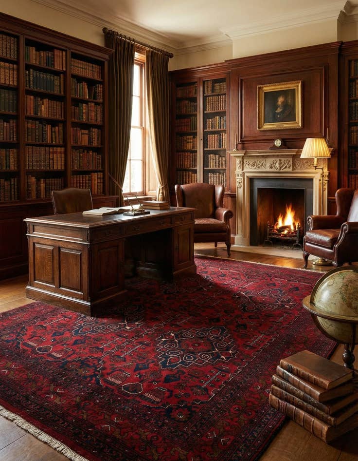 Detail image of  6' 8 x 9' 9  Hand Knotted Khal Mohammadi Wool Rug