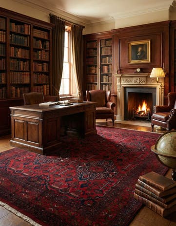 6' 8 x 9' 9 Hand Knotted Khal Mohammadi Wool Rug