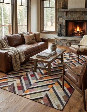 5' x 7' 10 Cowhide Rug