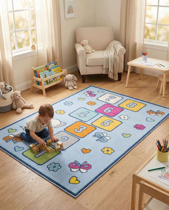5' 3 x 7' 7 Easy-Clean Indoor / Outdoor Rug