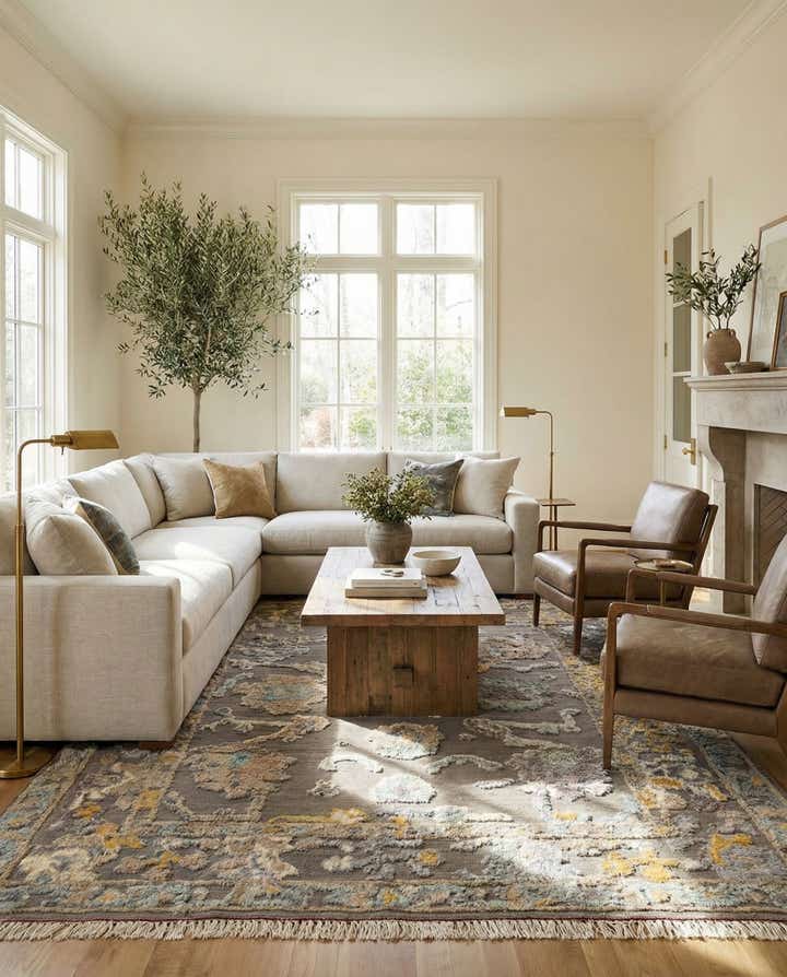 8' 2 x 10' 2 Hand Knotted Darya Wool Rug