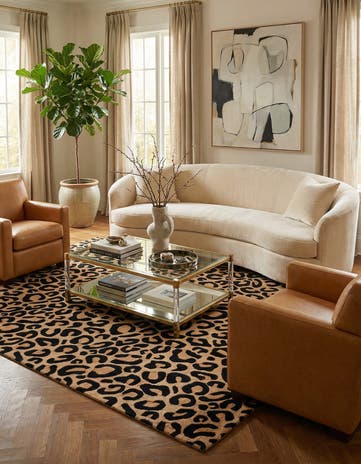 7' 10 x 10' Hand Tufted Safari Wool Rug