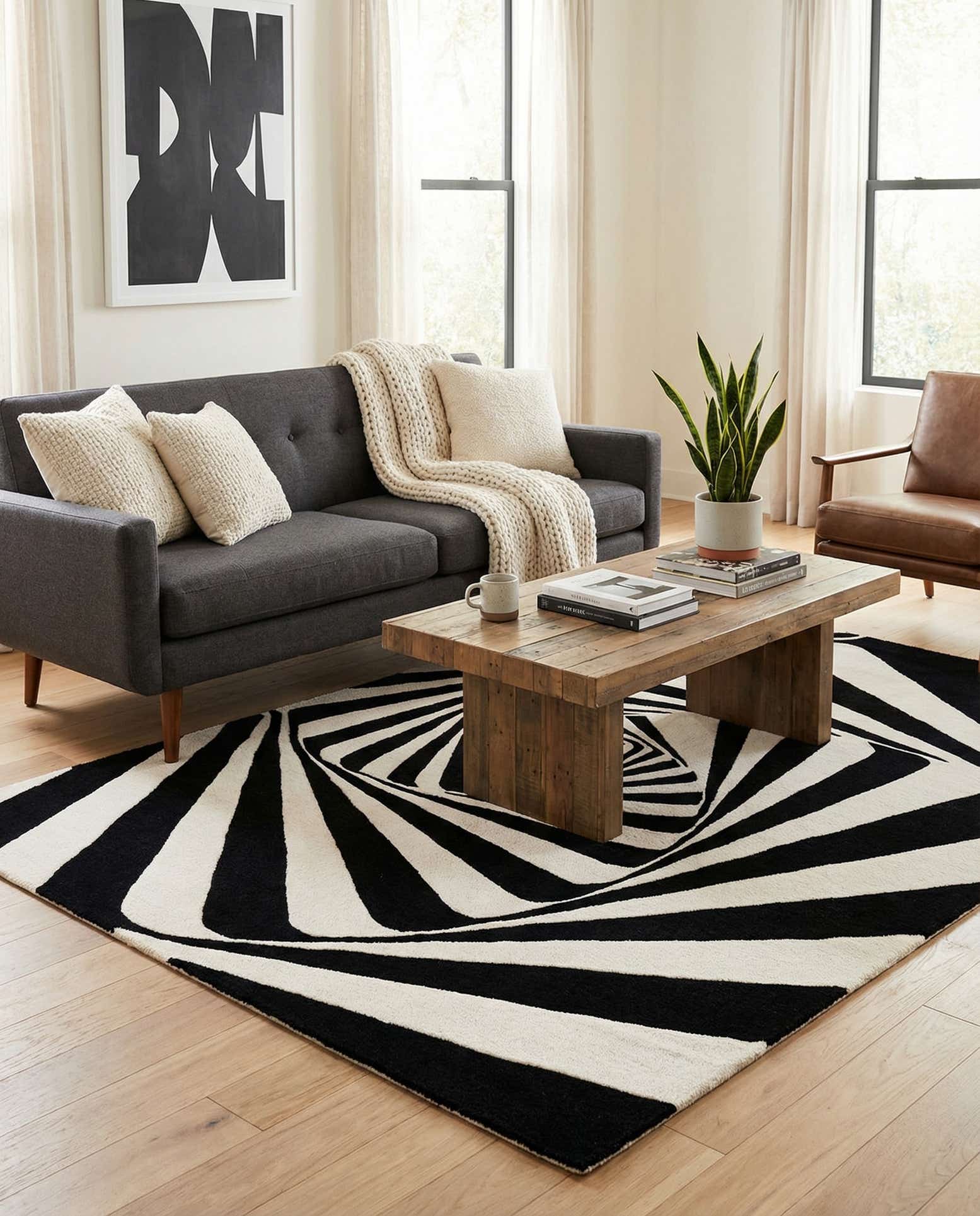 5' 1 x 8' Vortex Wool Rug