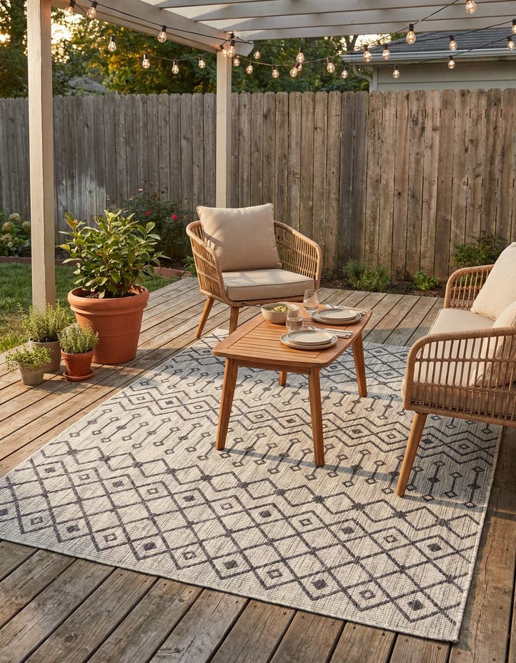 6' x 9' Easy-Clean Lattice Indoor / Outdoo...