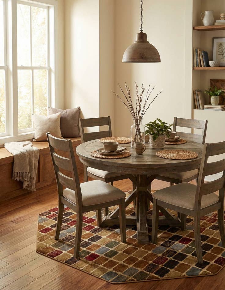 Detail image of 7' x 7' Cafe Octagon Rug