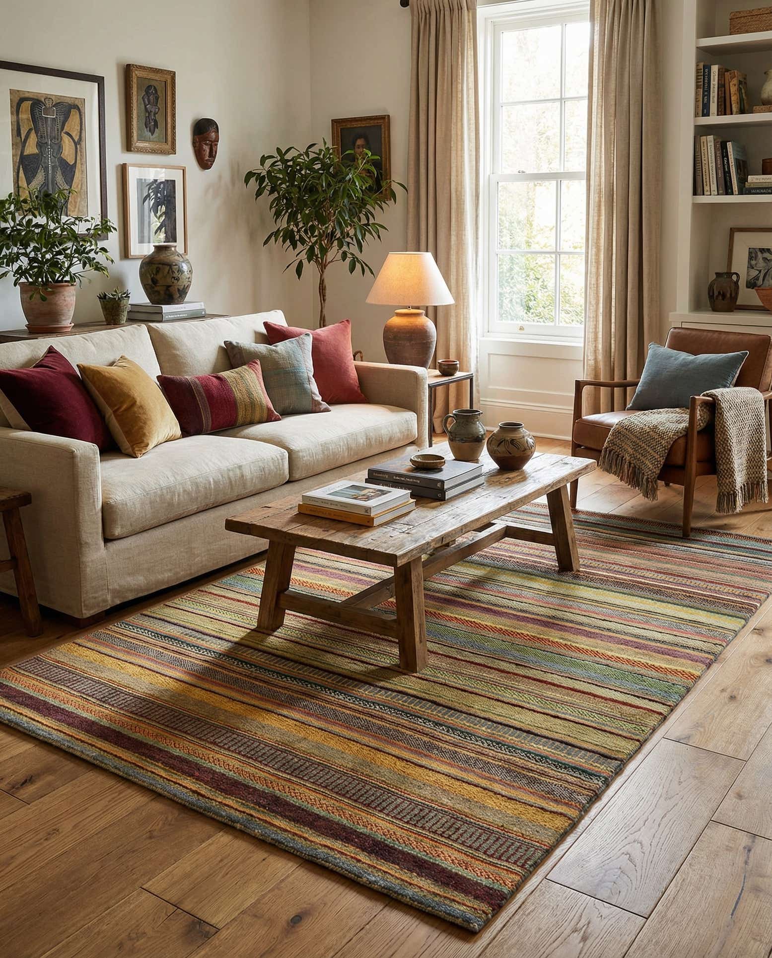 4' 6 x 6' 4 Juma Wool Rug