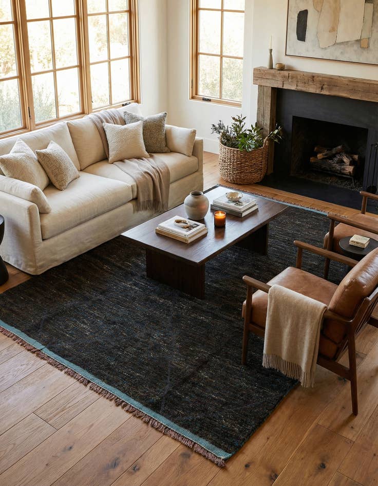 Detail image of 7' 9 x 10' 6  Hand Knotted Moroccan Wool Rug