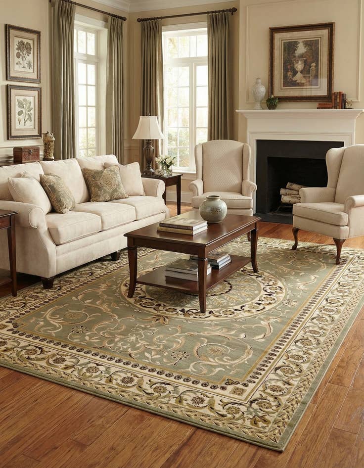 Detail image of 9' x 12' Classic Aubusson Rug