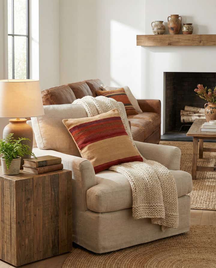 2' 4 x 2' 5 Hand Woven Pillow Wool Square Rug