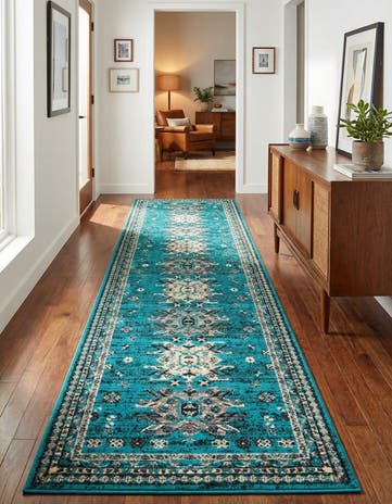 3' x 16' 5 Heris Runner Rug