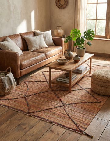 5' 6 x 7' 8 Hand Knotted Moroccan Wool Rug