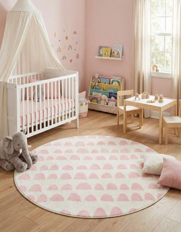 5' x 5' Whimsy Kids Round Rug