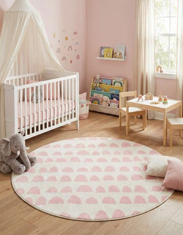 5' x 5' Whimsy Kids Round Rug