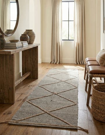 2' x 7' 10 Hand Woven Kilim Modern Wool Runner Rug