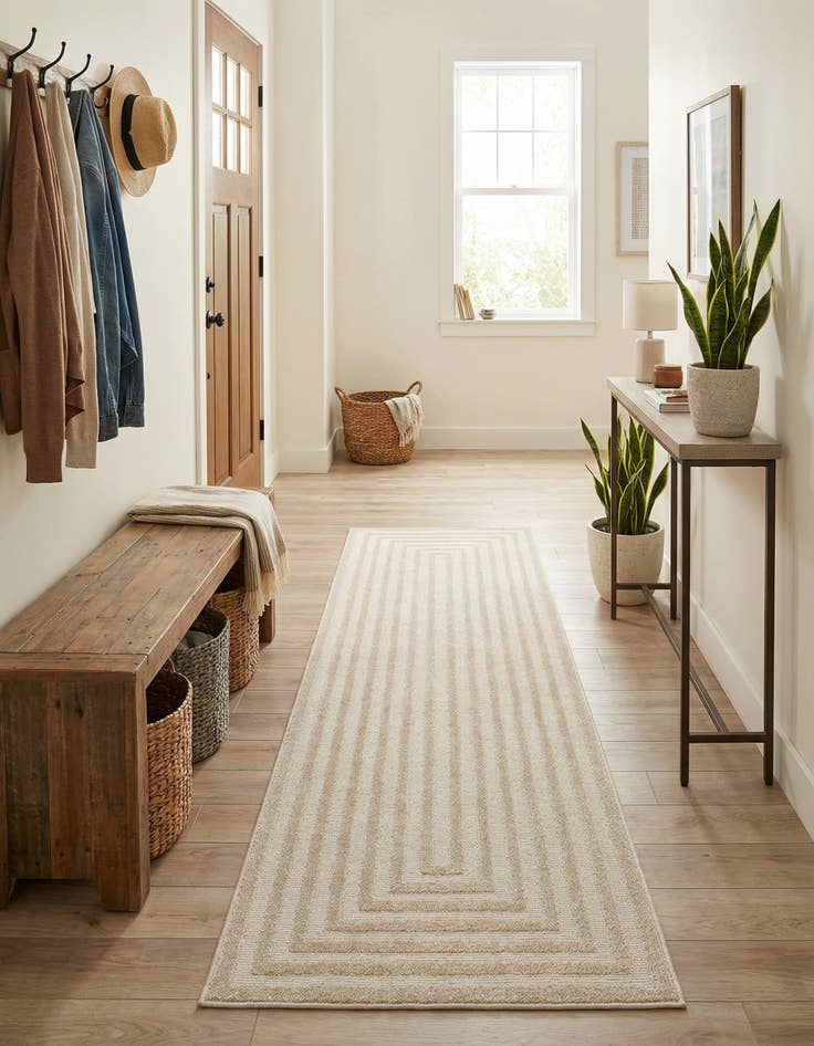 Detail image of 2' x 8'  Washable Sabrina Soto Prescott Indoor / Outdoor Runner Rug