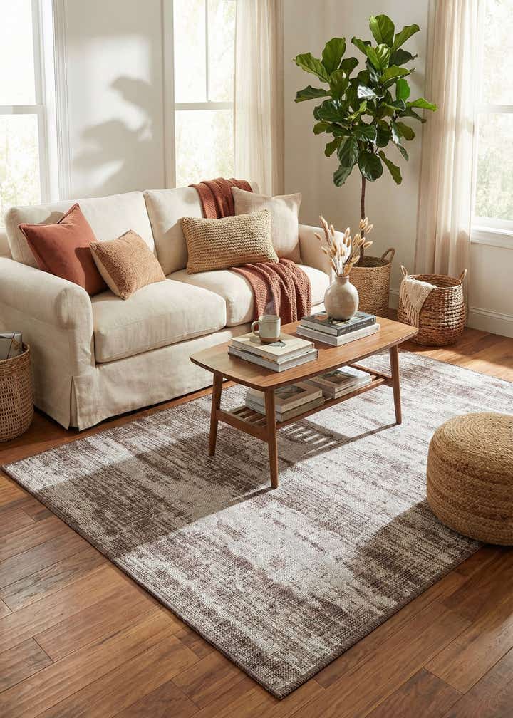 4' x 6' Easy-Clean Modern Indoor / Outdoor Rug