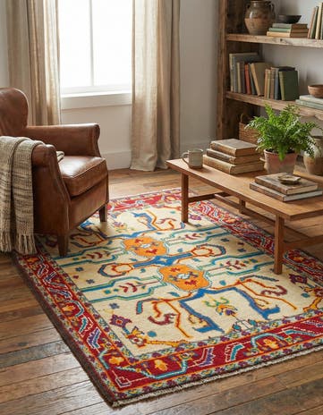 3' 7 x 5' 6 Hand Knotted Balouch Wool Rug