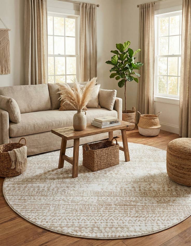 Detail image of 6' x 6' Hermitage Round Rug