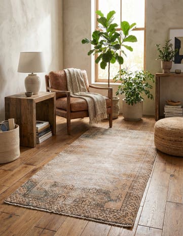 3' 1 x 6' 7 Hand Knotted Ultra Vintage Persian Wool Runner Rug