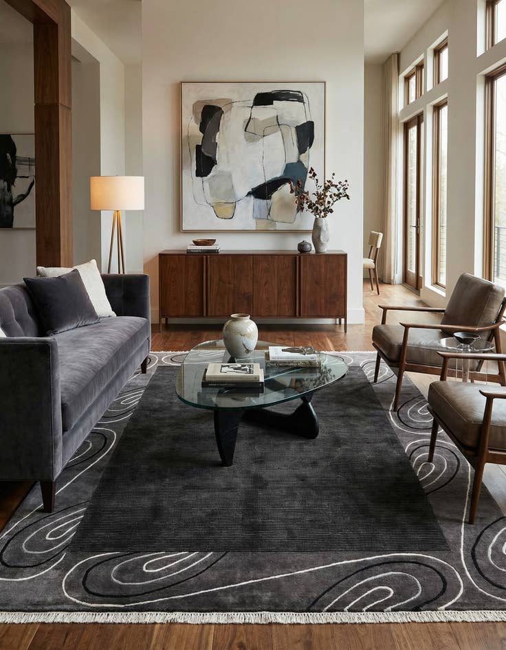 Detail image of 5' 6 x 7' 10  Hand Knotted Darya Wool Rug