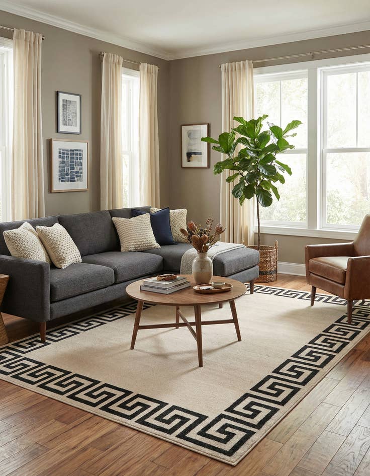 Detail image of 7' x 10' Greek Key Rug