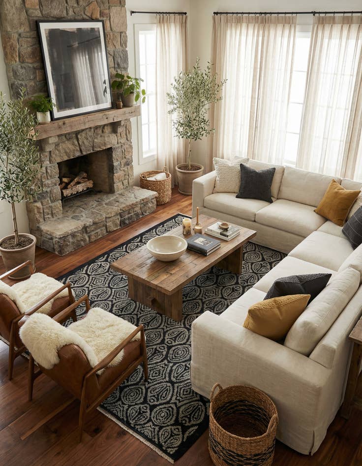 Detail image of  8' 6 x 10' 4  Hand Knotted Moroccan Wool Rug