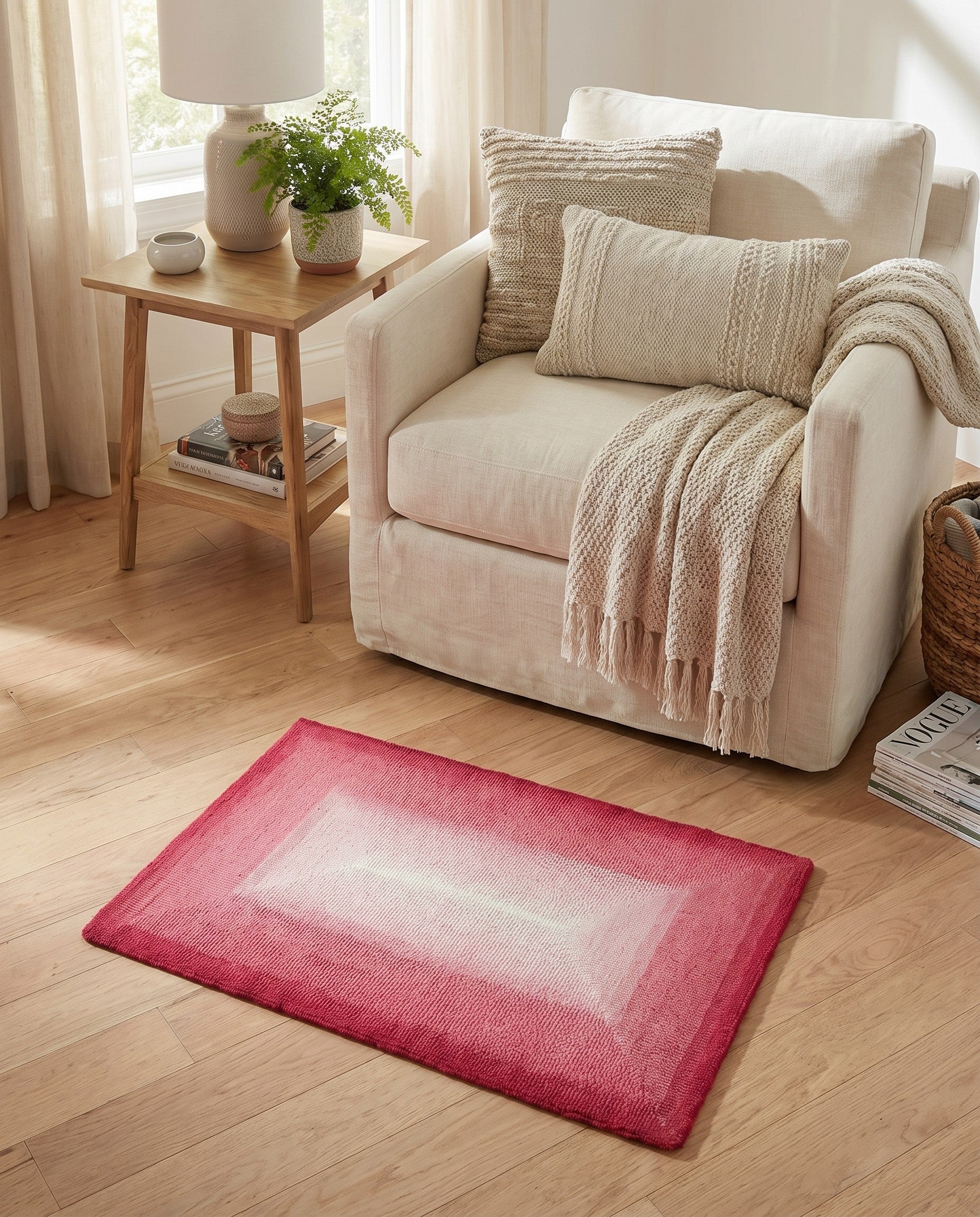2' x 3' 1 Ombre Wool Rug