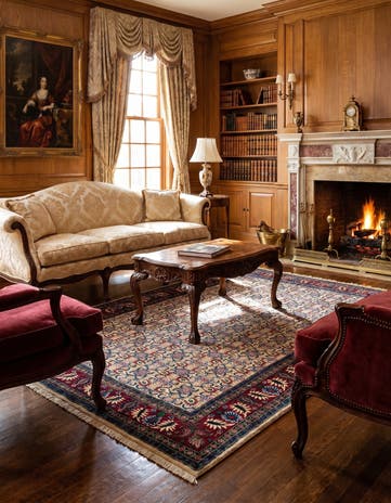 4' 8 x 6' 9 Yazd Rug