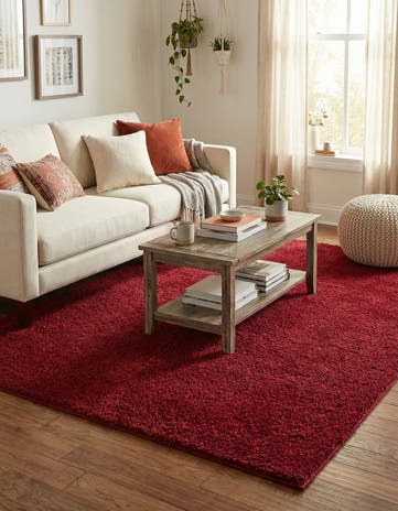 5' x 8' Solid Shag Rug