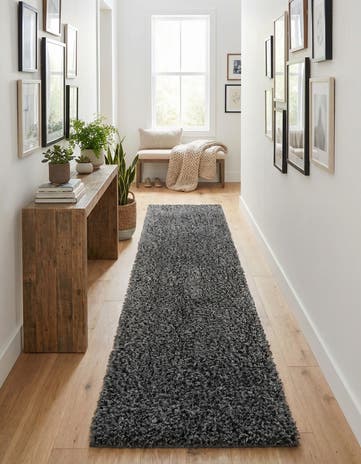 2' 7 x 13' Zermatt Shag Runner Rug