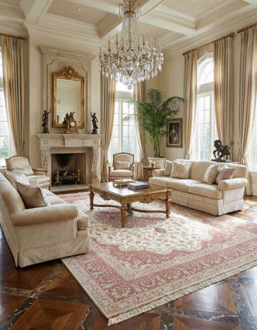 8' 3 x 11' 6 Ghom Silk Rug
