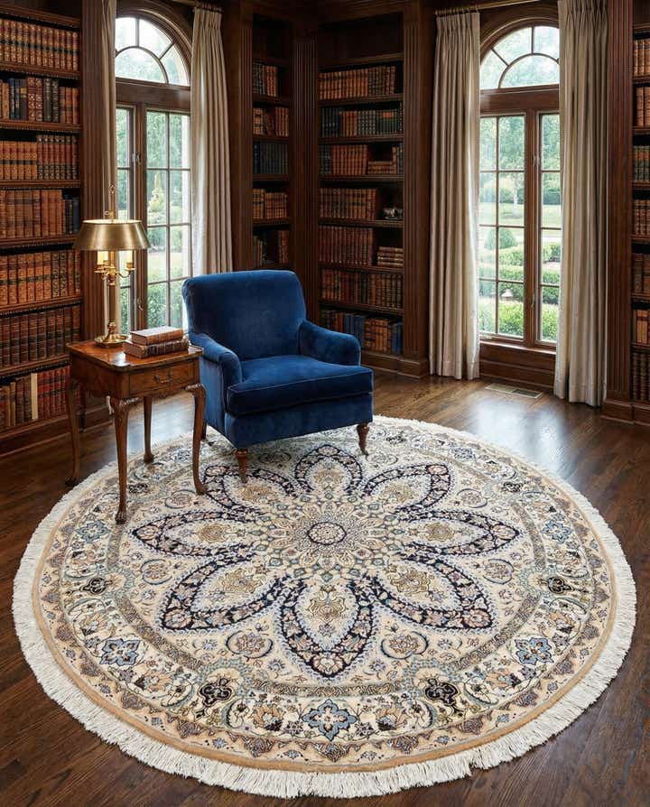 6' 9 x 6' 10 Nain Round Rug
