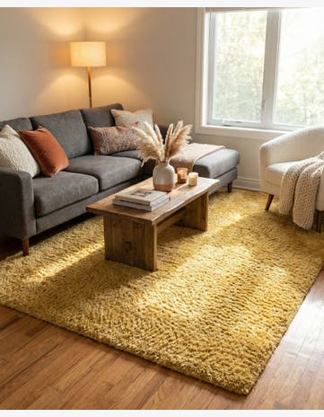 Yellow Everyday Shag Rug