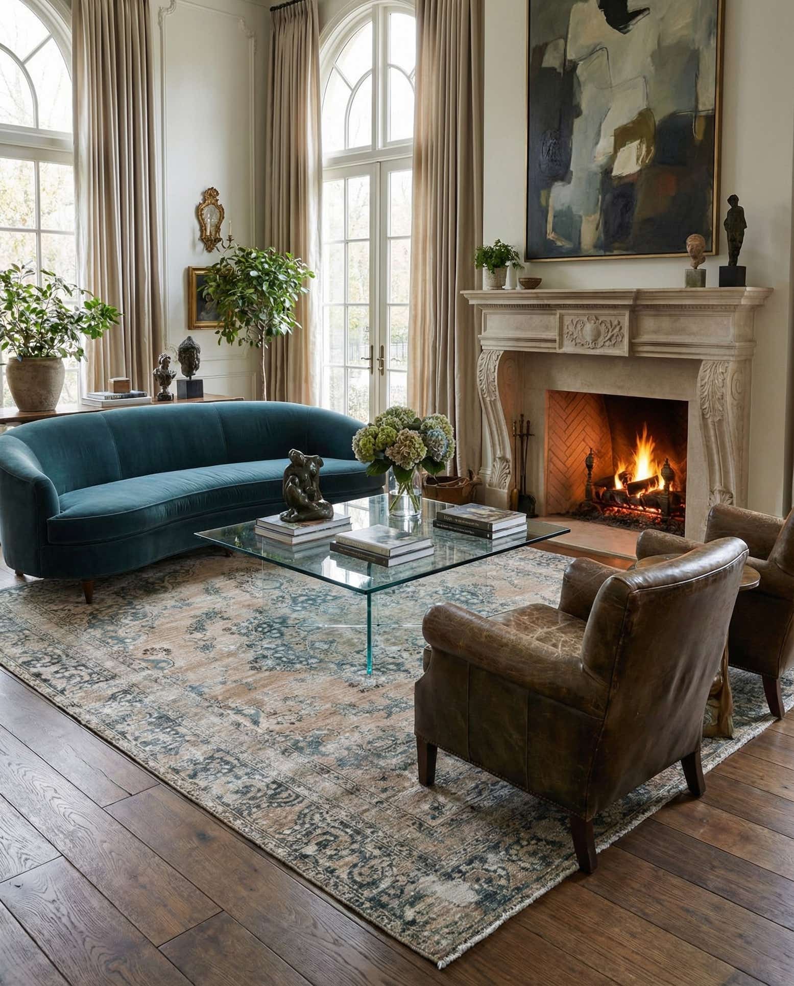 9' x 11' 1 Hand Knotted Ultra Vintage Persian Wool Rug