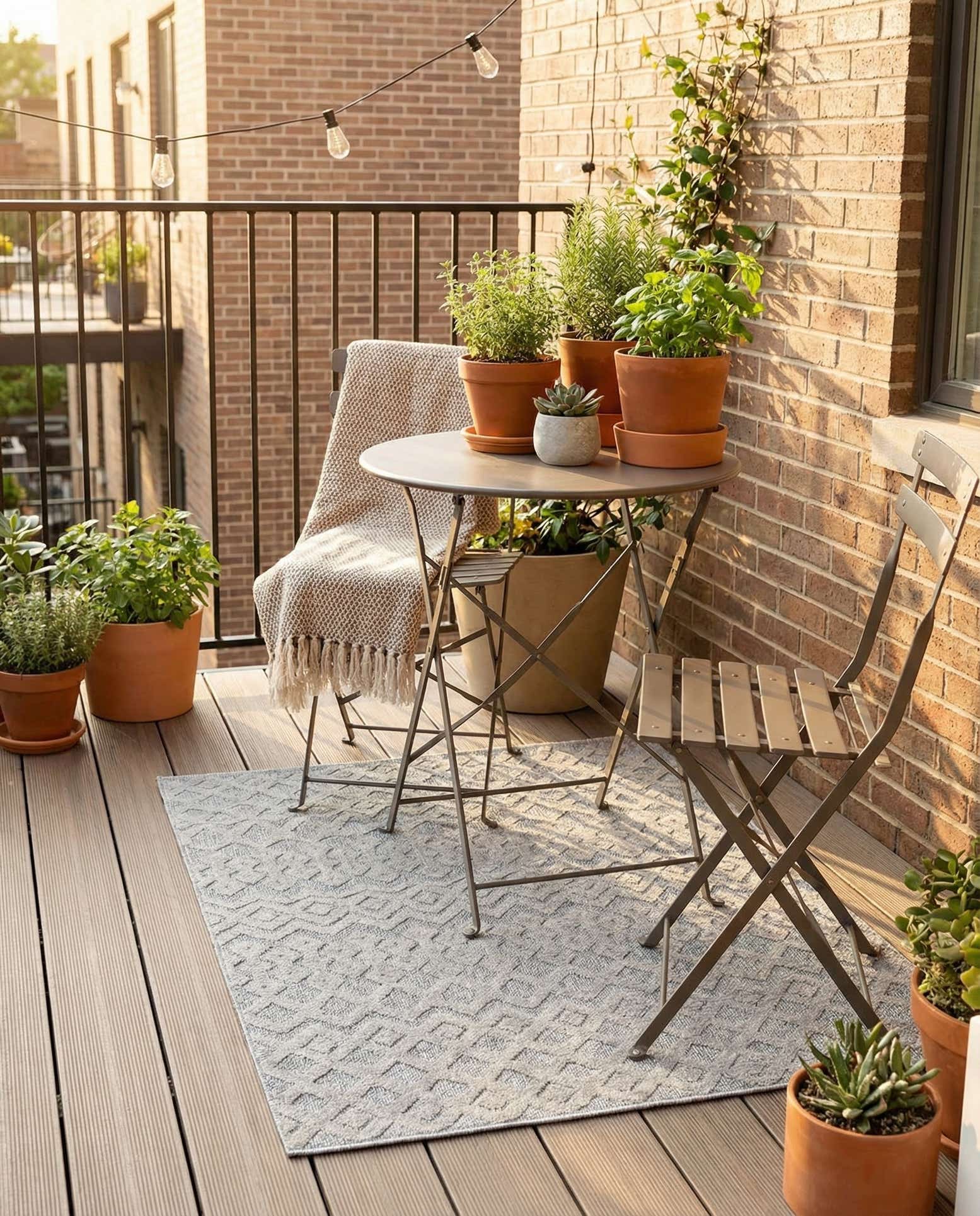 1' 4 x 1' 4 Easy-Clean Trellis Textured Indoor / Outdoor Sample Rug