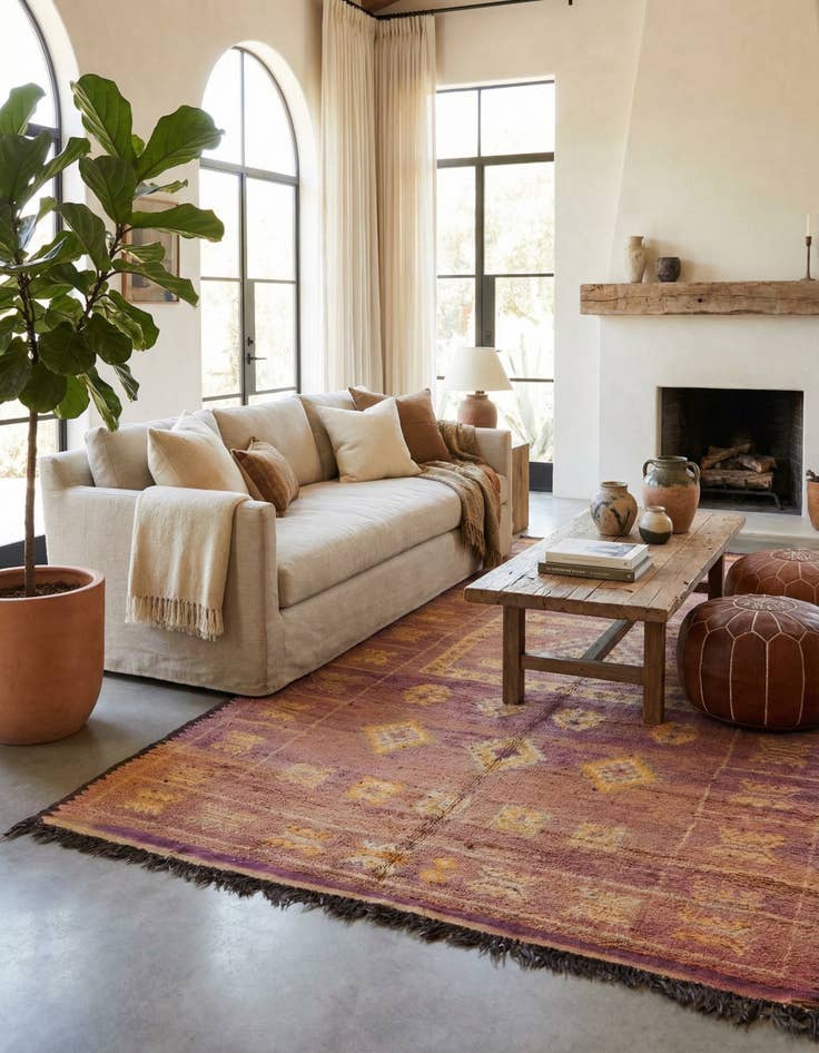 Detail image of  6' 3 x 15' 3  Hand Knotted Moroccan Wool Runner Rug