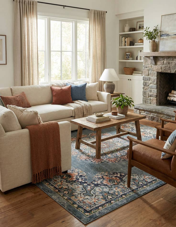 Detail image of  8' x 8' Isabella Square Rug