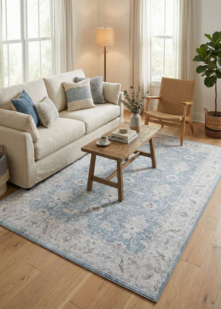 5' 1 x 8' Washable Timeless Rug
