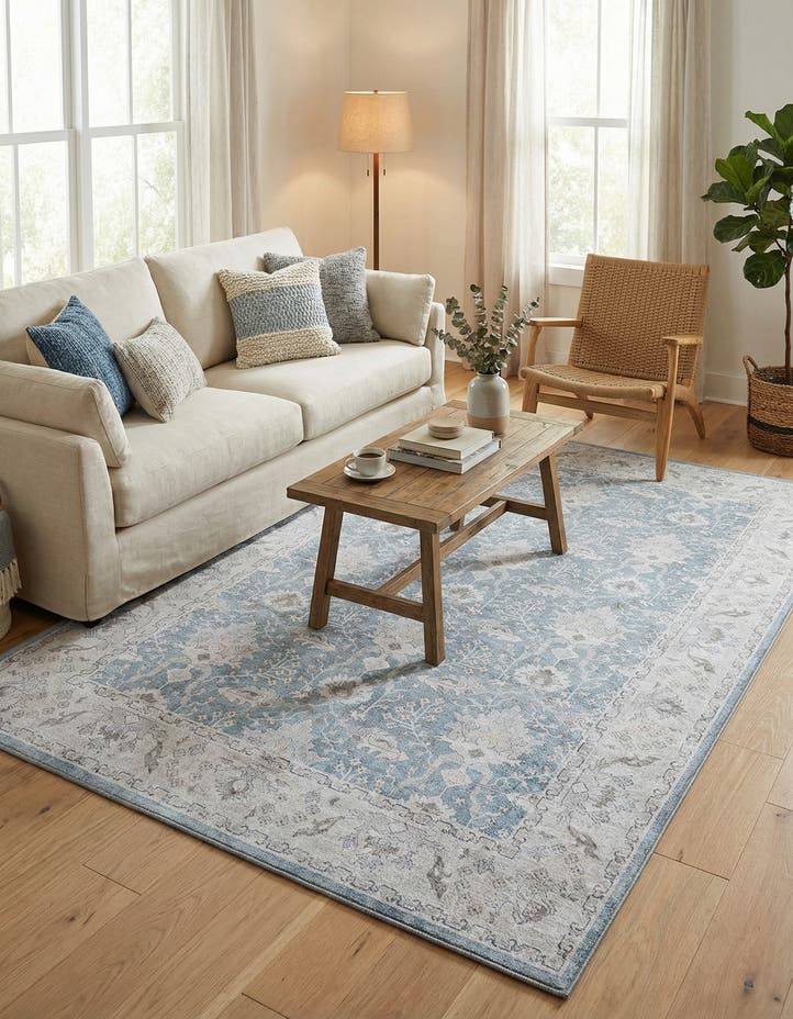 5' 1 x 8' Washable Timeless Rug