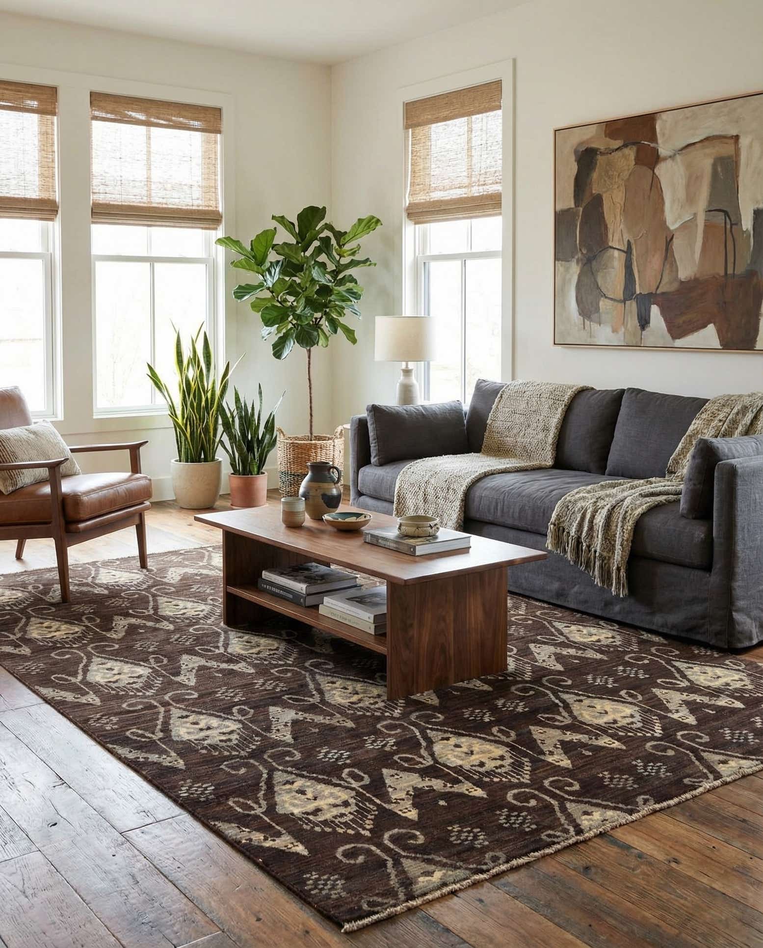 6' x 8' 9 Hand Knotted Modern Ziegler Rug