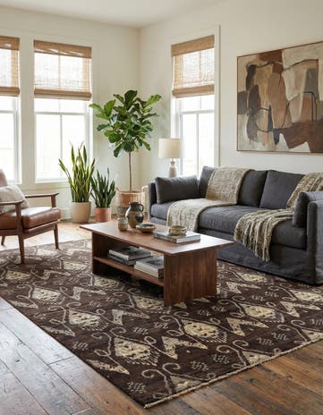 6' x 8' 9 Hand Knotted Modern Ziegler Rug