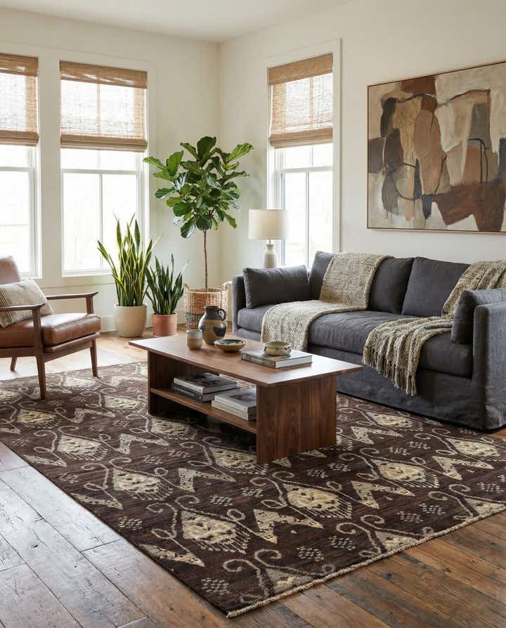 6' x 8' 9 Hand Knotted Modern Ziegler Rug